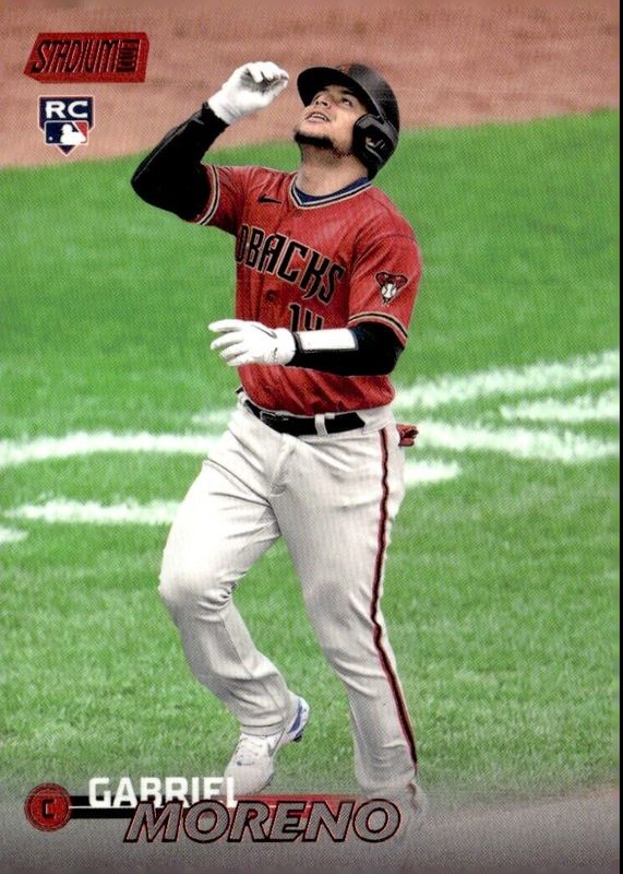 Gabriel Moreno 2023 Stadium Club #283 Red Foil Rookie RAW