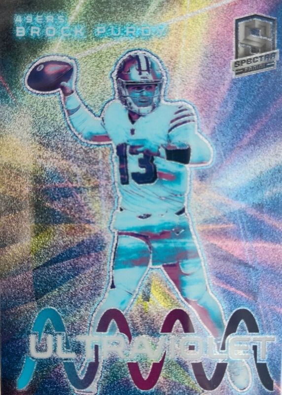 Brock Purdy 2023 Spectra #UV-BP Ultraviolet /(SSP) RAW