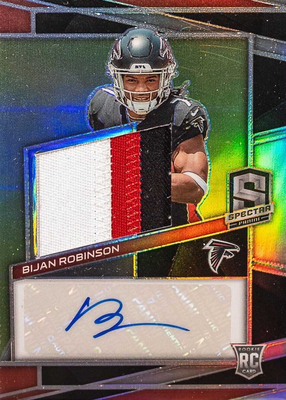 Bijan Robinson 2023 Spectra #203 Rookie Patch Auto /99 Price