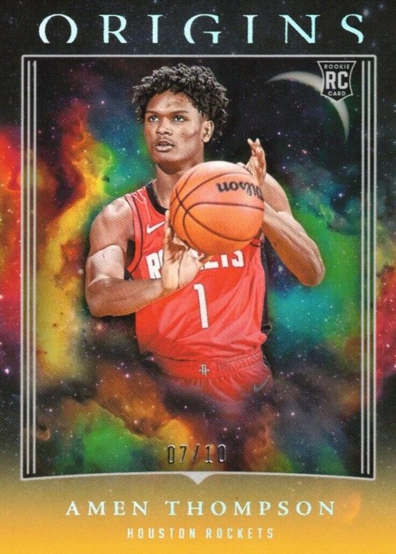 Amen Thompson 2023 Origins #99 Gold /10 Rookie RAW