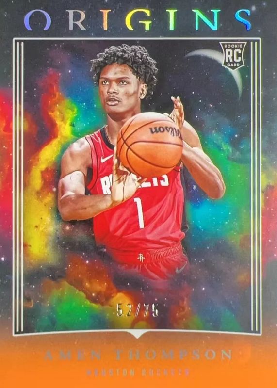 Amen Thompson 2023 Origins #99 Orange /75 Rookie RAW