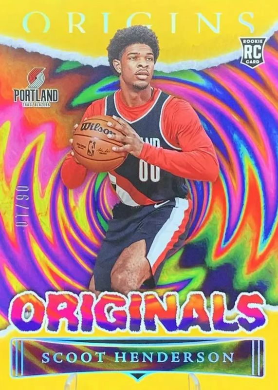 Scoot Henderson 2023 Origins #1 Originals - Gold /10 Rookie PSA 10