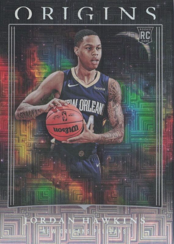 Jordan Hawkins 2023 Origins #100 Tessellated Rookie PSA 10