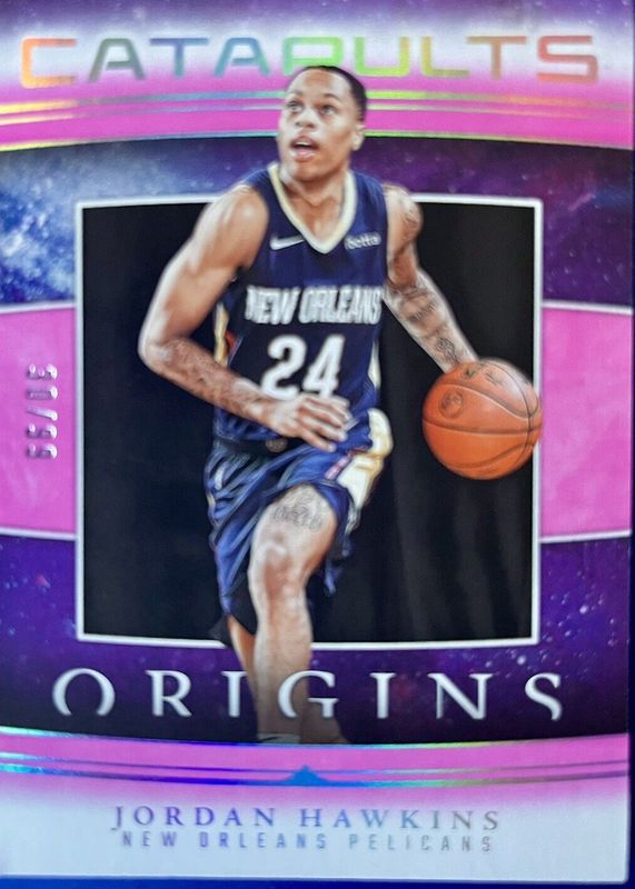 Jordan Hawkins 2023 Origins #10 Catapults - Pink /99 Rookie RAW