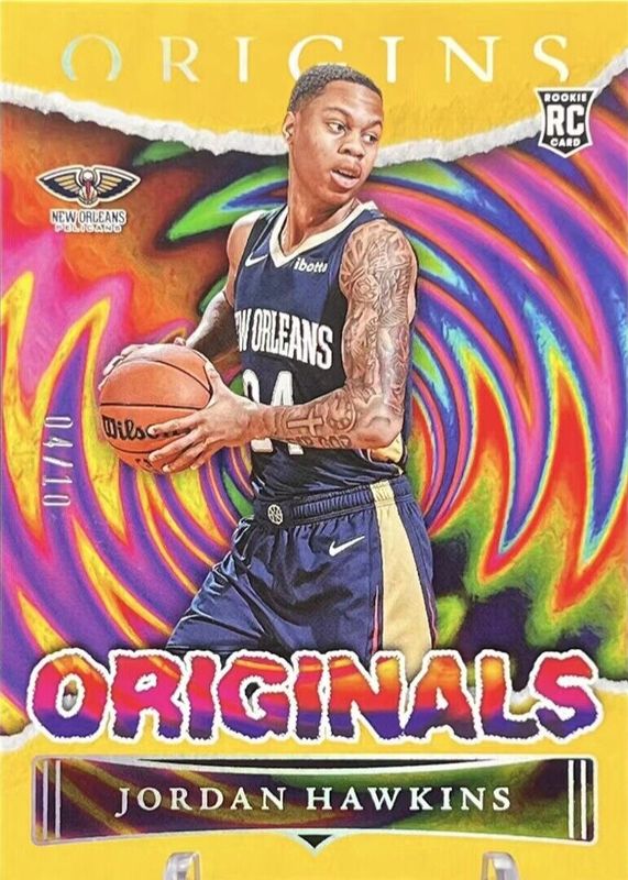 Jordan Hawkins 2023 Origins #25 Originals - Gold /10 Rookie PSA 10