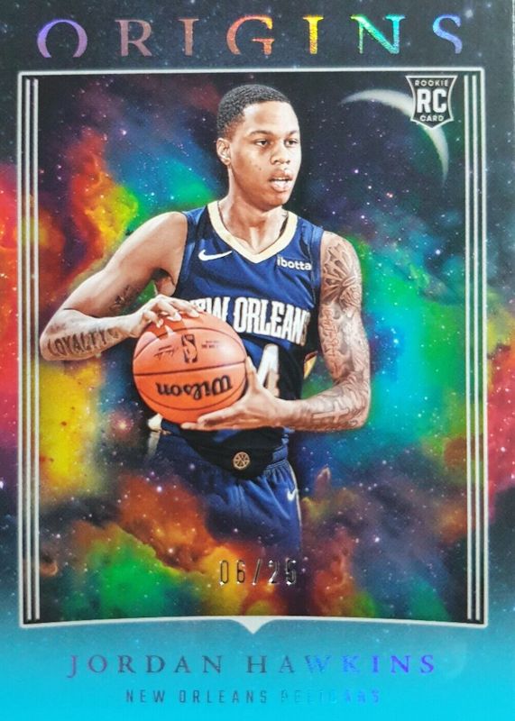 Jordan Hawkins 2023 Origins #100 Turquoise /25 Rookie RAW