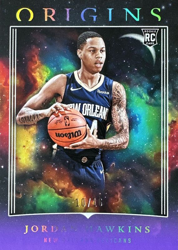 Jordan Hawkins 2023 Origins #100 FOTL Purple /16 Rookie RAW