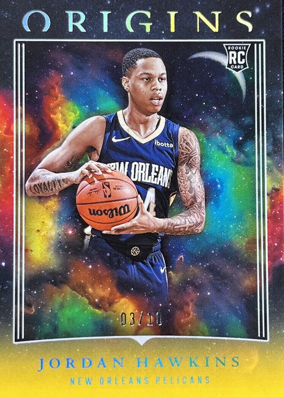 Jordan Hawkins 2023 Origins #100 Gold /10 Rookie RAW