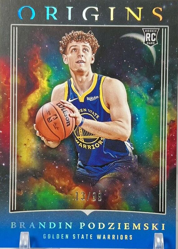 Brandin Podziemski 2023 Origins #24 Blue /99 Rookie RAW