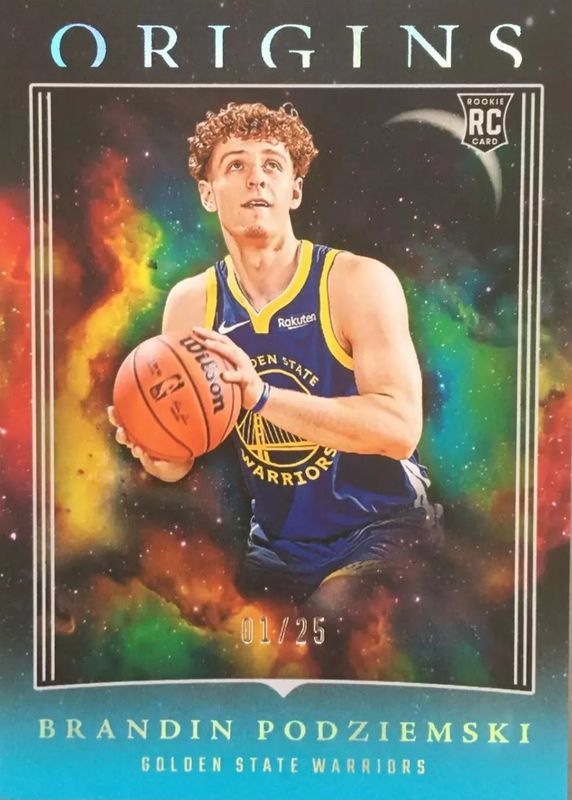 Brandin Podziemski 2023 Origins #24 Turquoise /25 Rookie RAW