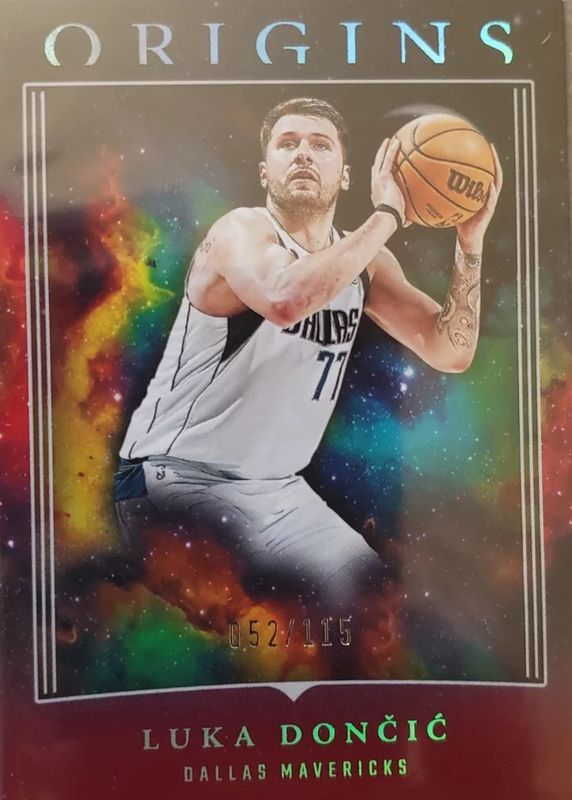 Luka Doncic 2023 Origins #90 Maroon /115 PSA 10