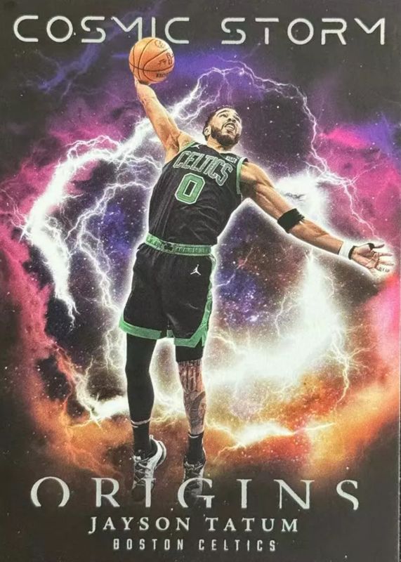 Jayson Tatum 2023 Origins #9 Cosmic Storm PSA 10