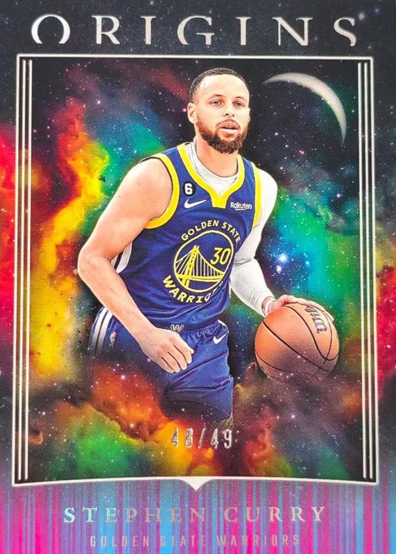 Stephen Curry 2023 Origins #5 Neon Stripes /49 PSA 10