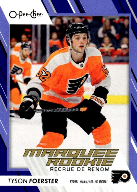 Tyson Foerster 2023 O-Pee-Chee #567 Marquee Rookies - Blue Border RAW