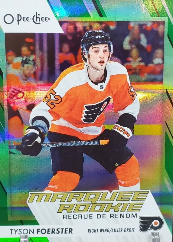 2023 O-Pee-Chee #567 Marquee Rookies - Green Rainbow /33