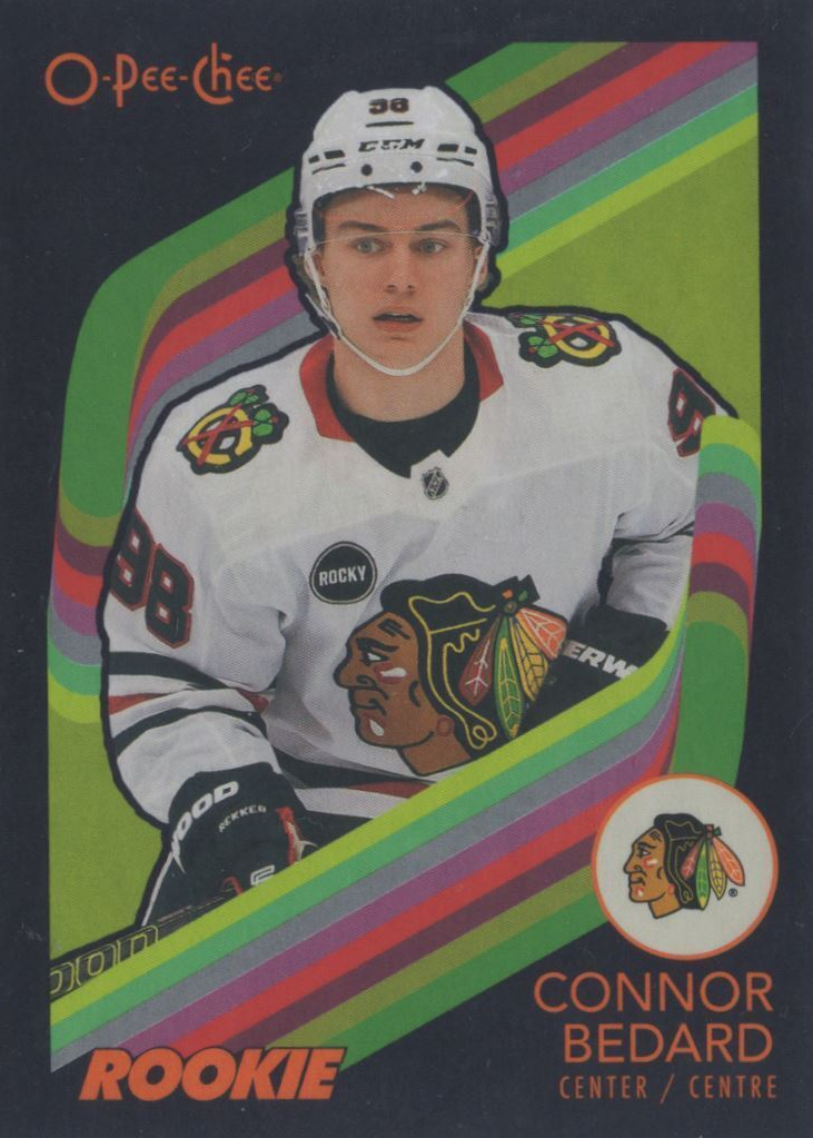 Connor Bedard 2023 O-Pee-Chee #582 Marquee Rookies - Retro Black