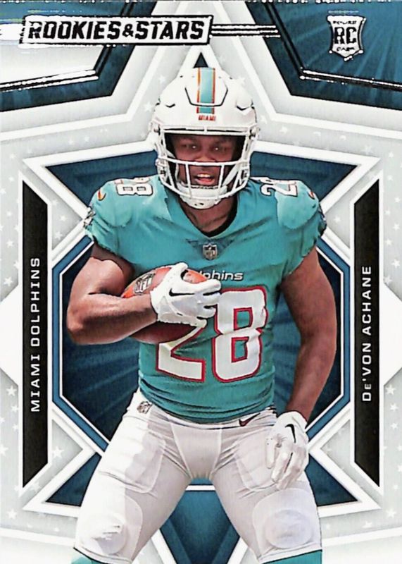 De'Von Achane 2023 Rookies & Stars #132 Base RAW