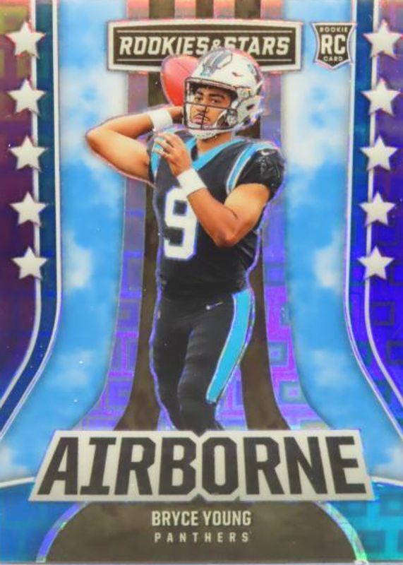 Bryce Young 2023 Rookies & Stars #AI-5 Airborne - Pandora /75 RAW