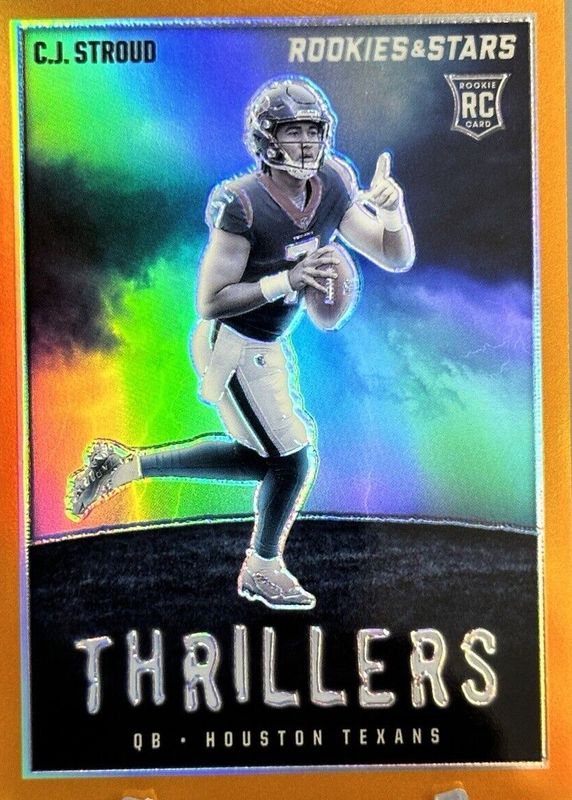 CJ Stroud 2023 Rookies & Stars #TH-12 Thrillers - Orange /25 SGC 10