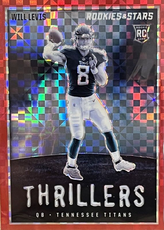 Will Levis 2023 Rookies & Stars #TH-29 Thrillers - Red Plaid Rookie SGC 9.5