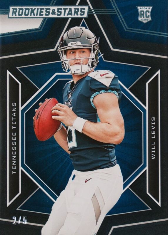 Will Levis 2023 Rookies & Stars #197 Black & Blue /5 SGC 9.5