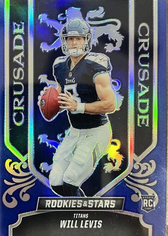 Will Levis 2023 Rookies & Stars #CR-20 Crusade - Blue /50 Rookie PSA 10