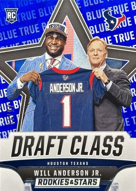 Will Anderson Jr. 2023 Rookies & Stars #196 True Blue /49 RAW