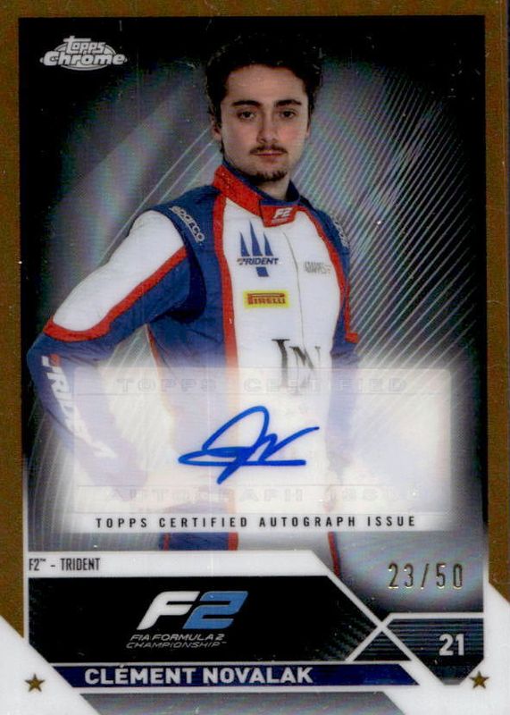 2023 Topps Chrome Formula 1 #CAC-CN Autographs - Gold Refractor /50