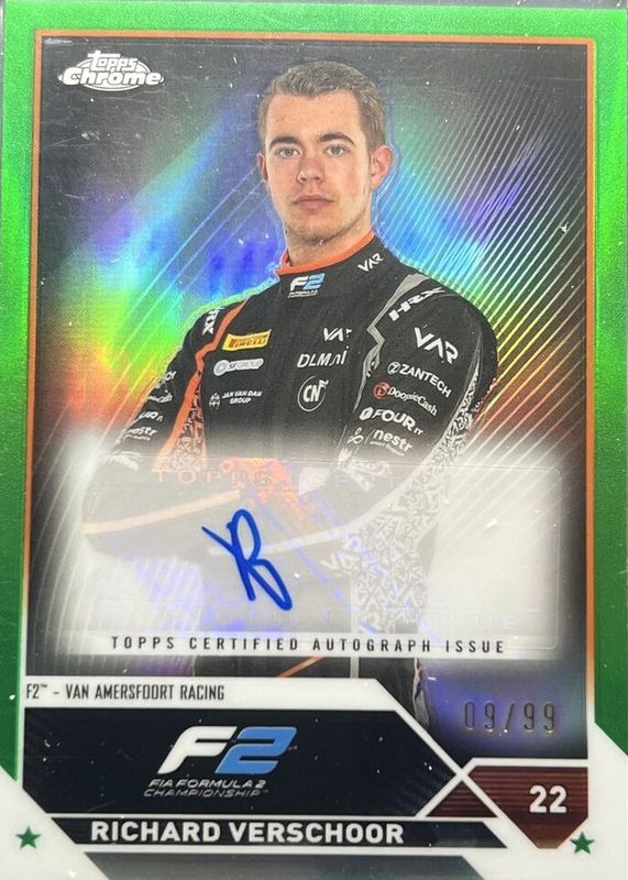 2023 Topps Chrome Formula 1 #CAC-RV Autographs - Green Refractor /99