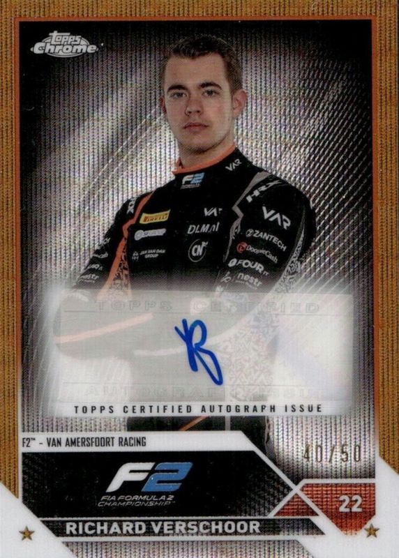 2023 Topps Chrome Formula 1 #CAC-RV Autographs - Gold Wave Refractor /50