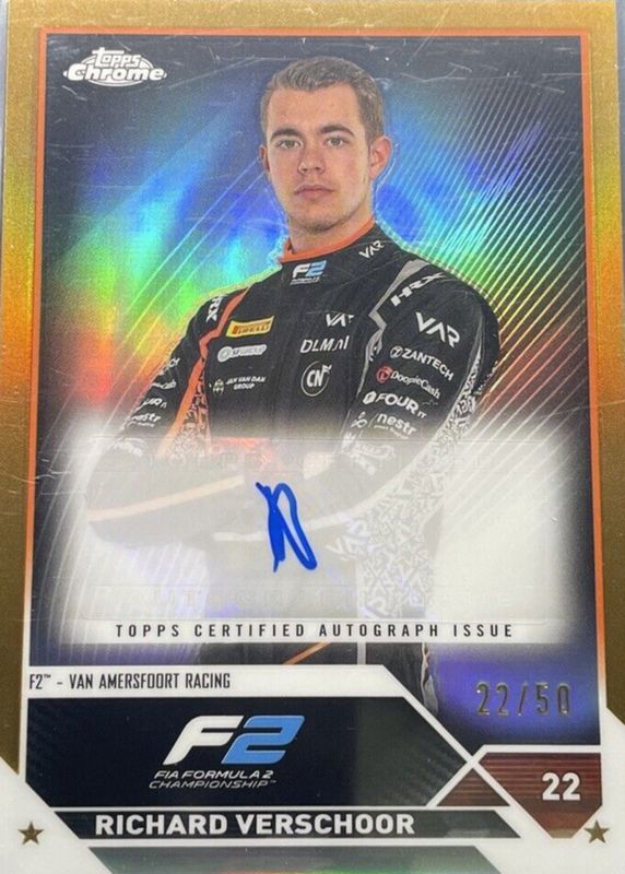 2023 Topps Chrome Formula 1 #CAC-RV Autographs - Gold Refractor /50