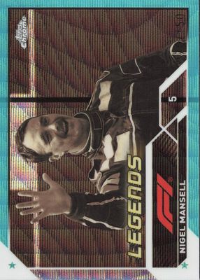 2023 Topps Chrome Formula 1 #197 Aqua Wave Refractor /150