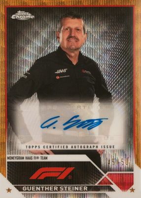 2023 Topps Chrome Formula 1 #CAC-GS Autographs - Gold Wave Refractor /50
