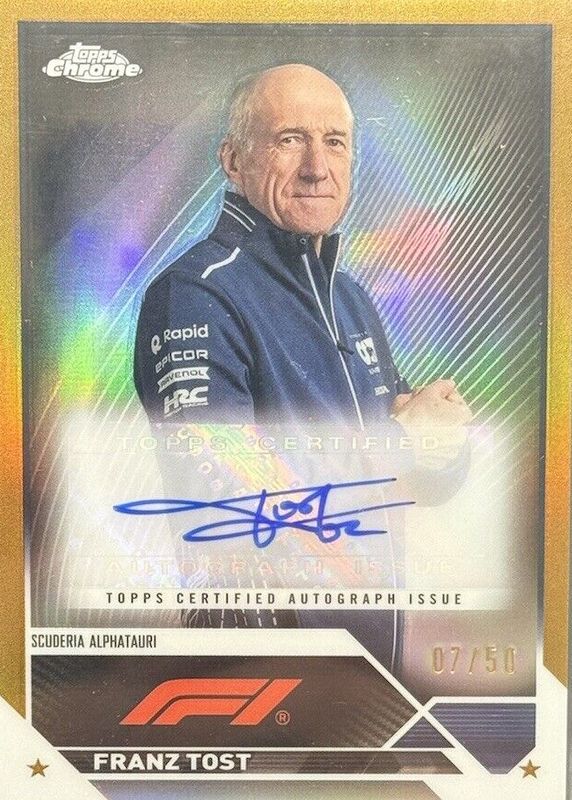 2023 Topps Chrome Formula 1 #CAC-FT Autographs - Gold Refractor /50