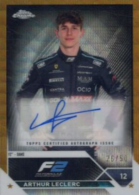 2023 Topps Chrome Formula 1 #CAC-AL Autographs - Gold Wave Refractor /50