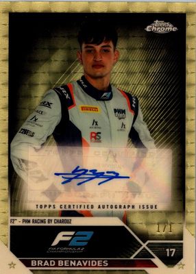 Brad Benavides 2023 Topps Chrome Formula 1 #CAC-BB