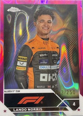 2023 Topps Chrome Formula 1 #25 Fuchsia Lava Refractor /250