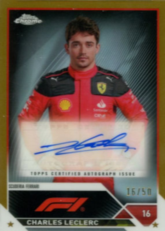 2023 Topps Chrome Formula 1 #CAC-CL Autographs - Gold Refractor /50