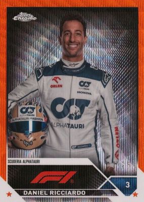 2023 Topps Chrome Formula 1 #69 Orange Wave Refractor /25