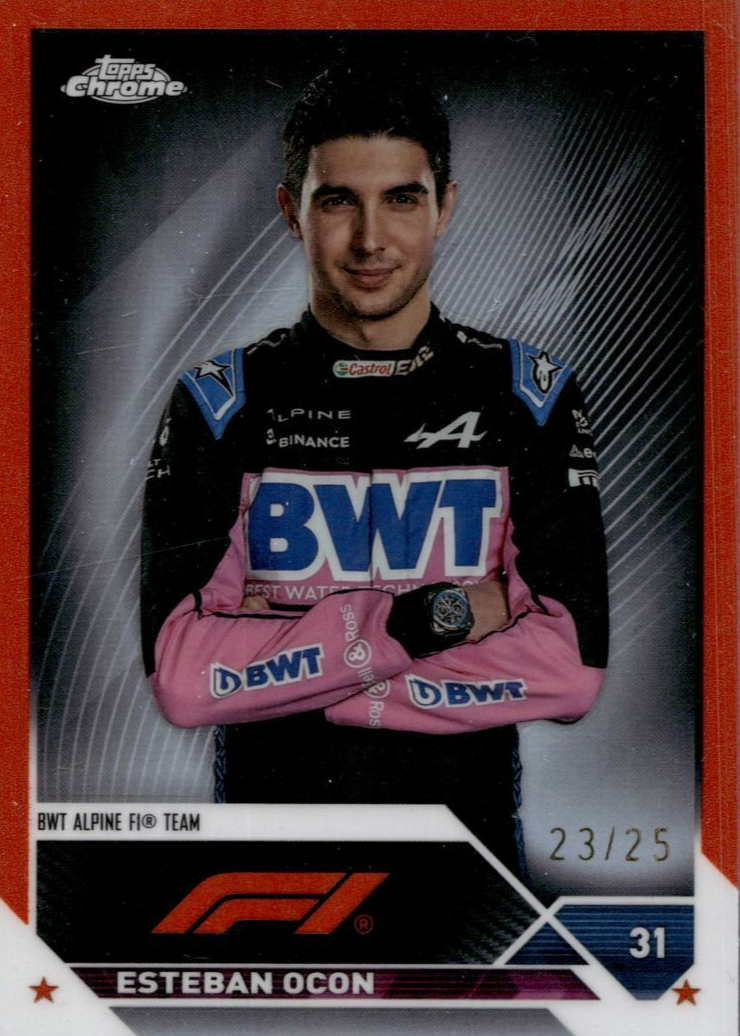 Esteban Ocon 2023 Topps Chrome Formula 1 #29 Orange