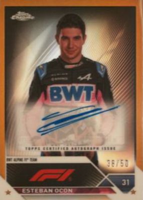 2023 Topps Chrome Formula 1 #CAC-EO Autographs - Gold Refractor /50