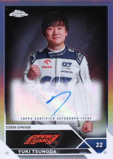 Yuki Tsunoda 2023 Topps Chrome Formula 1 #CAC-YT Autographs Price Guide -  Sports Card Investor