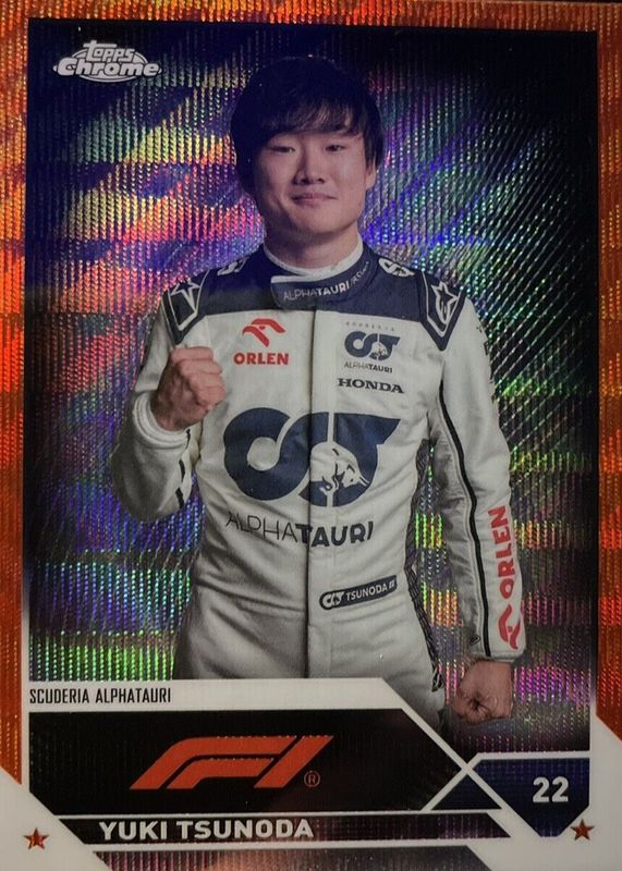 2023 Topps Chrome Formula 1 #55 Orange Wave Refractor /25