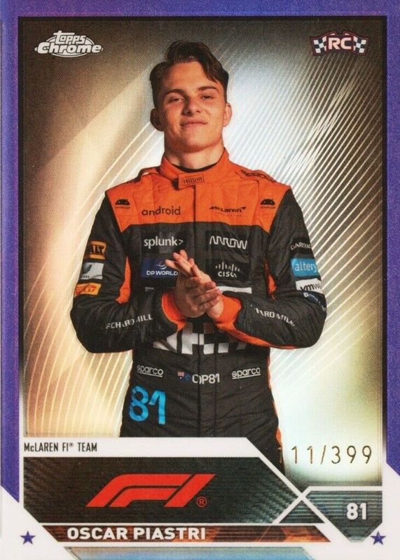 2023 Topps Chrome Formula 1 #40 Purple Refractor /399