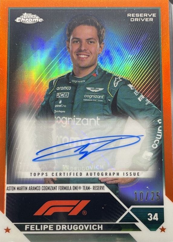 2023 Topps Chrome Formula 1 #CAC-FD Autographs - Orange Refractor /25