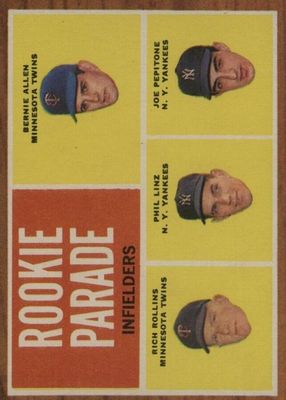 1962 Topps #596 Rookie Parade - Infielders