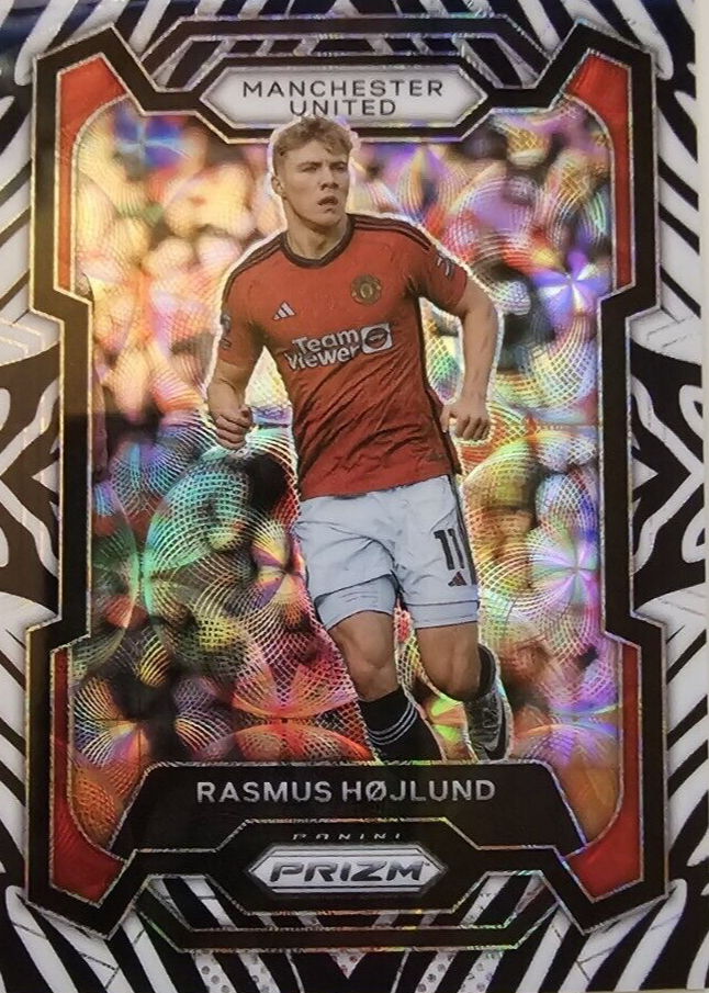 Rasmus Hojlund 2023 Prizm Premier League #51 Choice Zebra