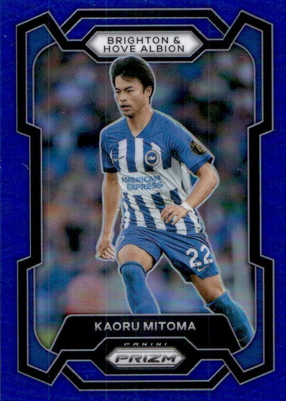 Kaoru Mitoma 2023 Prizm Premier League #99 Blue /299 Rookie BGS 9