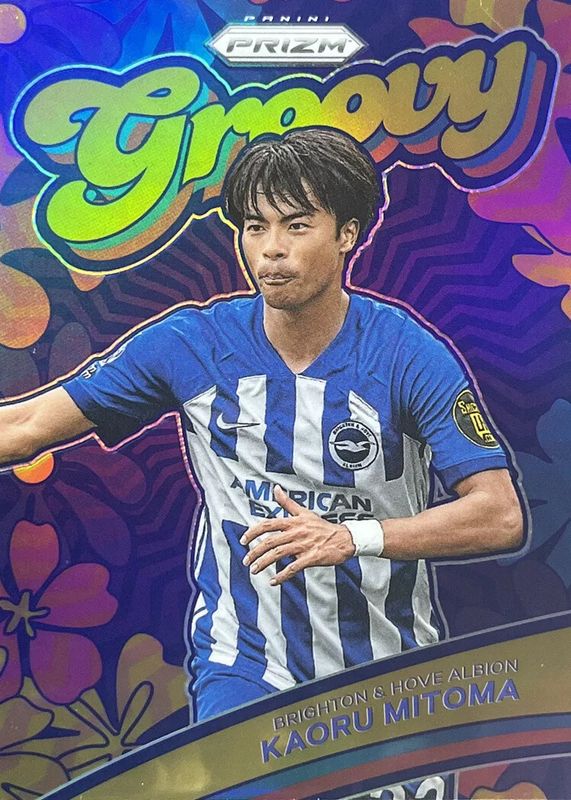 Kaoru Mitoma 2023 Prizm Premier League #12 Groovy /(SSP) Rookie SGC 10