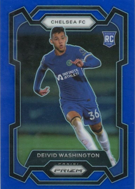 Deivid Washington 2023 Prizm Premier League #199 Blue /299 Rookie SGC 10